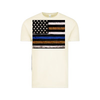 Vintage Arctic Back to blue USA flag leopard police 20oz tumbler Vintage Tee - Neo Western