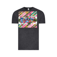 Vintage Black pink stitch  christmas Vintage Tee - AdoDesignShop