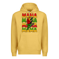 Antique Gold mama lightning bolt juneteenth Premium Hoodie - LillyAllenDesigns
