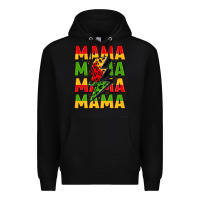 Black mama lightning bolt juneteenth Premium Hoodie - LillyAllenDesigns