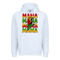 White mama lightning bolt juneteenth Premium Hoodie - LillyAllenDesigns