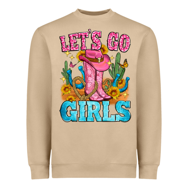 Let's Go Girls Heavyweight Sweatshirt by Zillion Design Studio | Teevron