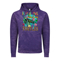 Cloud Purple just a girl who loves turtles Vintage Hoodie - texasbilliewilder