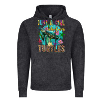 Vintage Black just a girl who loves turtles Vintage Hoodie - texasbilliewilder