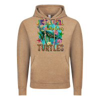 Vintage Coffee just a girl who loves turtles Vintage Hoodie - texasbilliewilder