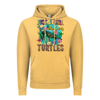 Vintage Mustard just a girl who loves turtles Vintage Hoodie - texasbilliewilder