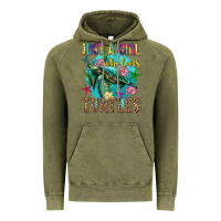 Vintage Olive just a girl who loves turtles Vintage Hoodie - texasbilliewilder