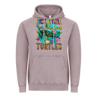 Vintage Zinc just a girl who loves turtles Vintage Hoodie - texasbilliewilder