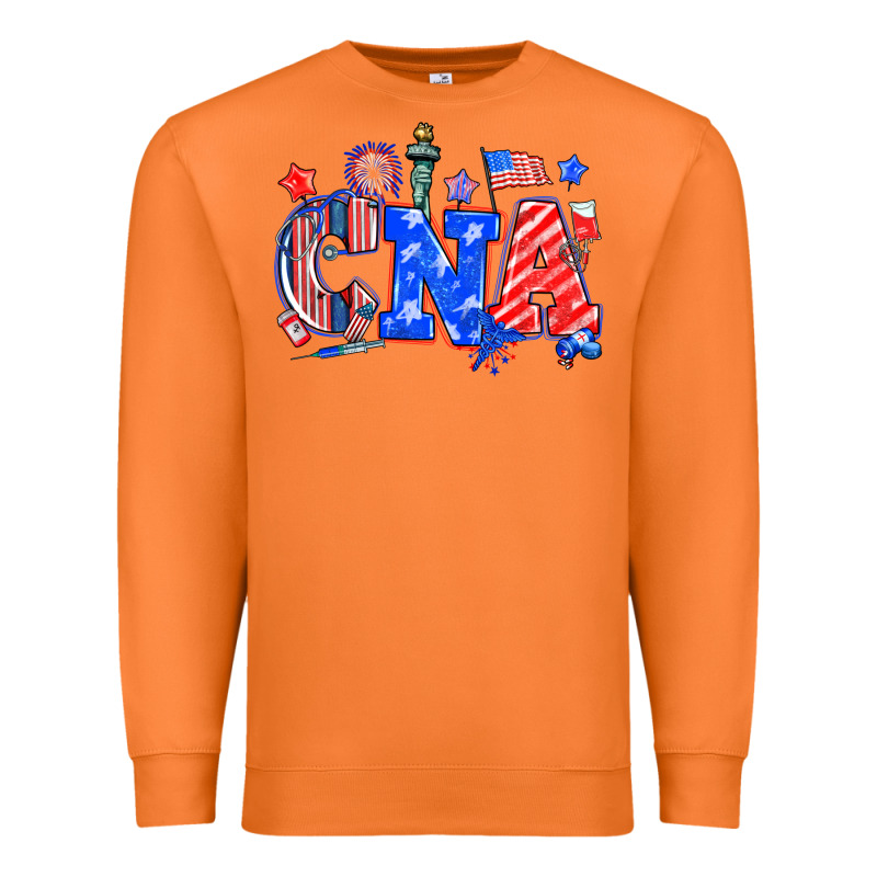 4th Of July Cna Premium Sweatshirt by NancyCooperArtShop | Teevron