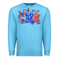 Ocean Blue 4th of july cna Premium Sweatshirt - NancyCooperArtShop
