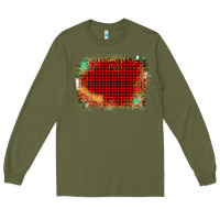 Army Green Western Red Green Farm Life Brush Stroke Long Sleeve Tee - Bettercallsaul