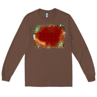 Chestnut Western Red Green Farm Life Brush Stroke Long Sleeve Tee - Bettercallsaul