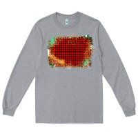 Heather Grey Western Red Green Farm Life Brush Stroke Long Sleeve Tee - Bettercallsaul