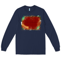 Navy Western Red Green Farm Life Brush Stroke Long Sleeve Tee - Bettercallsaul