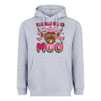 Heather Grey you had me at moo Heavyweight Hoodie - MaliasSmallBusiness