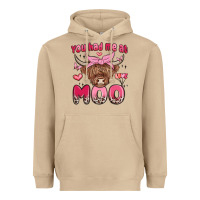 Mushroom you had me at moo Heavyweight Hoodie - MaliasSmallBusiness