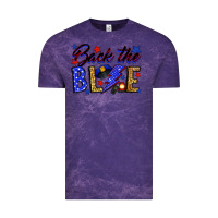 Cloud Purple Back the blue with lightning bolt Vintage Tee - Neo Western