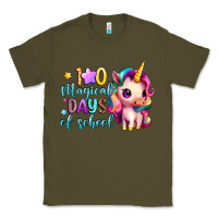Army Green 100 magical days of school Classic Tee - Artiststas