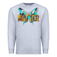Heather Grey you matter Premium Sweatshirt - NancyCooperArtShop