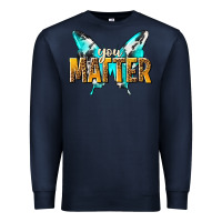 Navy you matter Premium Sweatshirt - NancyCooperArtShop