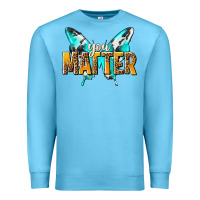 Ocean Blue you matter Premium Sweatshirt - NancyCooperArtShop
