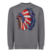 Storm american flag indian headdress Heavyweight Sweatshirt - RanaPortraitStore