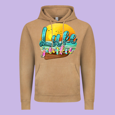 Lake Junkie Vintage Hoodie Designed By Texasbilliewilder