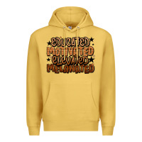 Antique Gold educated motivated elevated melanated Premium Hoodie - LillyAllenDesigns