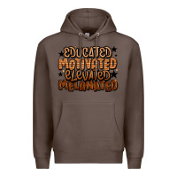 Coffee educated motivated elevated melanated Premium Hoodie - LillyAllenDesigns