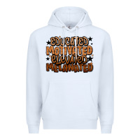 White educated motivated elevated melanated Premium Hoodie - LillyAllenDesigns
