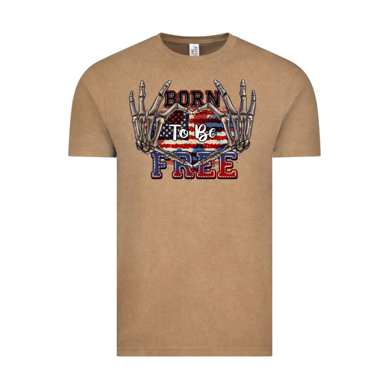 Born To Be Free 4th Of July Vintage Tee by CowGirlArtShop | Teevron