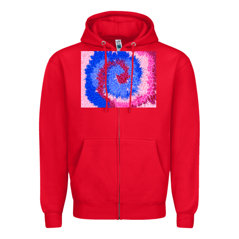 Tie Dye Background Colourful Leopard 3200x2400 Zipper Hoodie by AdoDesignShop | Teevron