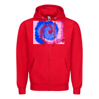 Red tie dye background colourful leopard 3200x2400 Zipper Hoodie - AdoDesignShop