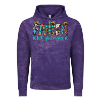 Cloud Purple faith it till you make it Vintage Hoodie - JahusDesignShop
