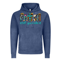 Vintage Denim faith it till you make it Vintage Hoodie - JahusDesignShop