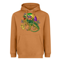 Meerkat mardi gras tree rex Heavyweight Hoodie - MaliasSmallBusiness