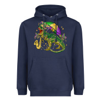 Navy mardi gras tree rex Heavyweight Hoodie - MaliasSmallBusiness