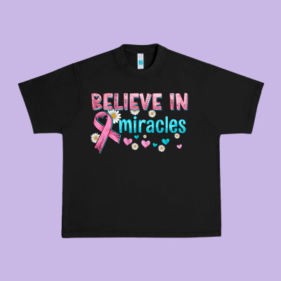 Believe In Miracles With Ribbon Urban Heavy Tee Designed By Hra Design Shop