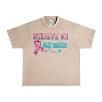 French Oak believe in miracles with ribbon Urban Heavy Tee - HRA Design Shop