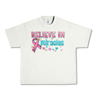 Pistachio believe in miracles with ribbon Urban Heavy Tee - HRA Design Shop