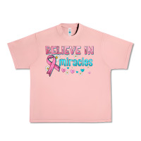 Salmon believe in miracles with ribbon Urban Heavy Tee - HRA Design Shop