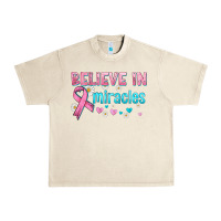 Sandshell believe in miracles with ribbon Urban Heavy Tee - HRA Design Shop
