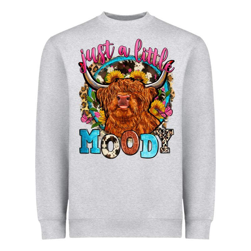 Just A Little Moody Heavyweight Sweatshirt by Zillion Design Studio | Teevron