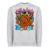 Heather Grey just a little moody Heavyweight Sweatshirt - Zillion Design Studio
