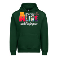Forest Green He is Alive Urban Hoodie - Bettercallsaul