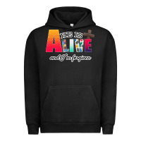 Pigment Black He is Alive Urban Hoodie - Bettercallsaul