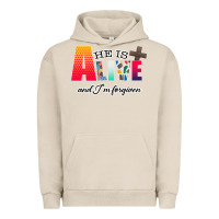 Pigment French Oak He is Alive Urban Hoodie - Bettercallsaul