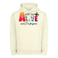 Pigment Pistachio He is Alive Urban Hoodie - Bettercallsaul