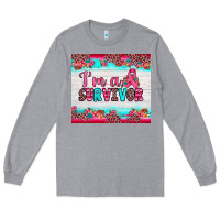 Heather Grey i'm a survivor Long Sleeve Tee - JahusDesignShop