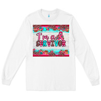 White i'm a survivor Long Sleeve Tee - JahusDesignShop